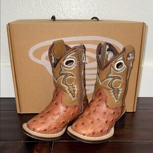 Twister Ostrich Toddler Cowboy Boots